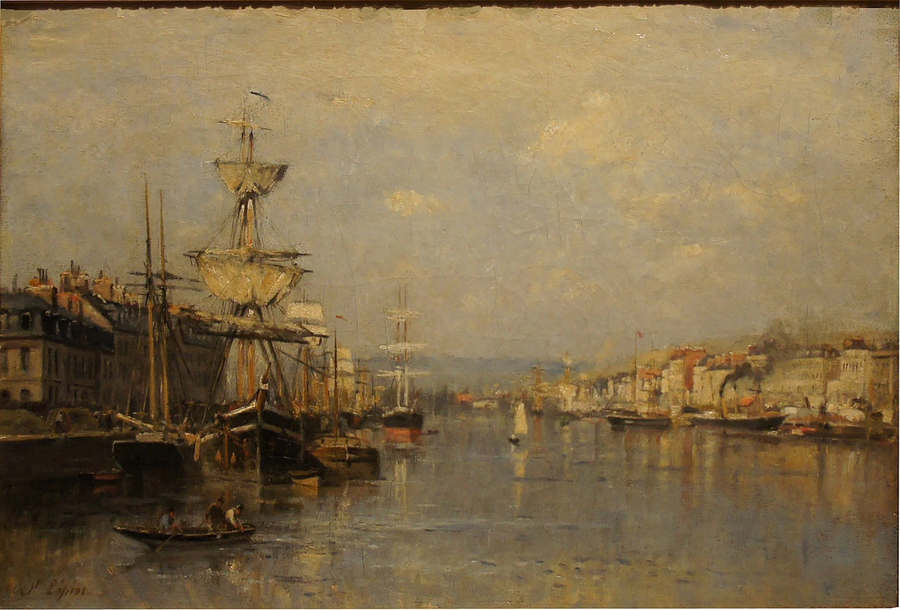 Il porto di Rouen - musée des Beaux, Arts de Reims